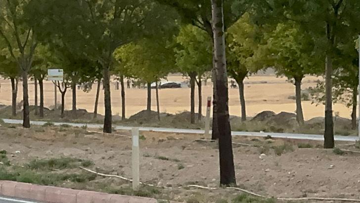 Konya'da  tatbikatta ANKA-3 boş araziye acil iniş yaptı