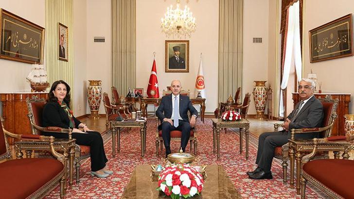 TBMM Başkanı Kurtulmuş, DEM Parti heyetini kabul etti