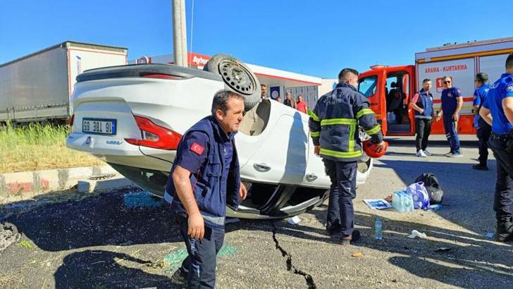 Nevşehir'de otomobil devrildi: 5 yaralı