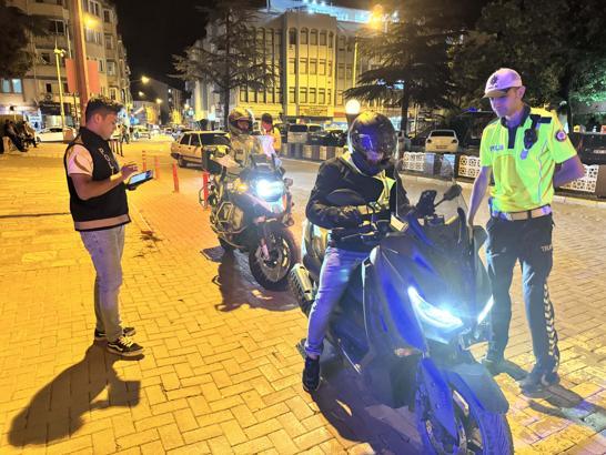 Yalvaç'ta polisten motosiklet denetimi