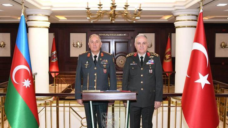 Genelkurmay Başkanı Gürak, Azerbaycanlı mevkidaşı Orgeneral Veliyev ile görüştü