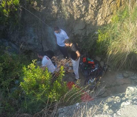 Devrilen motosikletin sürücüsü öldü