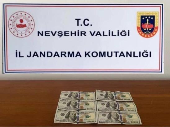 Nevşehir’de 6 adet sahte 100 dolar ele geçirildi