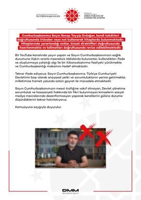 DMM: Cumhurbaşkanımız, anayasal yetki ve sorumluluklarını yerine getirmektedir