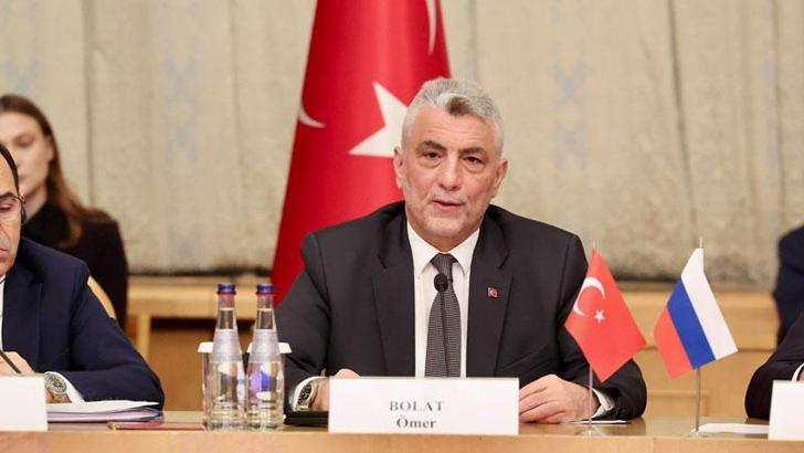 Bakan Bolat, Türk-Rus Ticari ve Ekonomik İşbirliğine Dair Hükümetlerarası Karma Komisyonu toplantısına katıldı