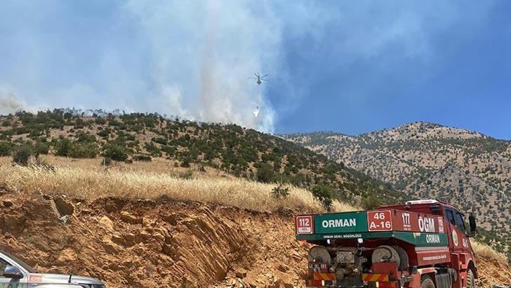 Kahramanmaraş çıkan 2 ayrı orman yangınından biri kontrol altında
