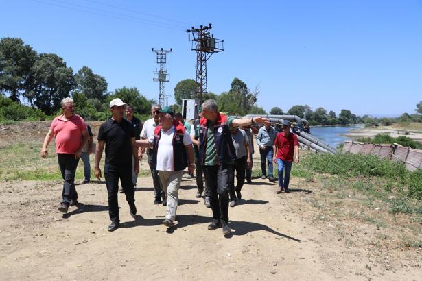Edirne'deki sulama istasyonlarında inceleme