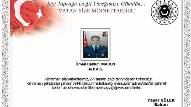 Libya'da kalp krizi geçiren albay şehit oldu