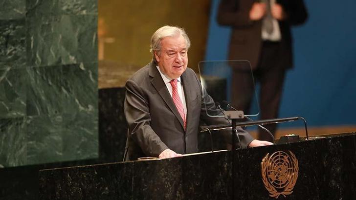 BM Genel Sekreteri Guterres: Gazze’deki Filistinlilerin yaşadığı acıların gölgede kalmasına izin veremeyiz