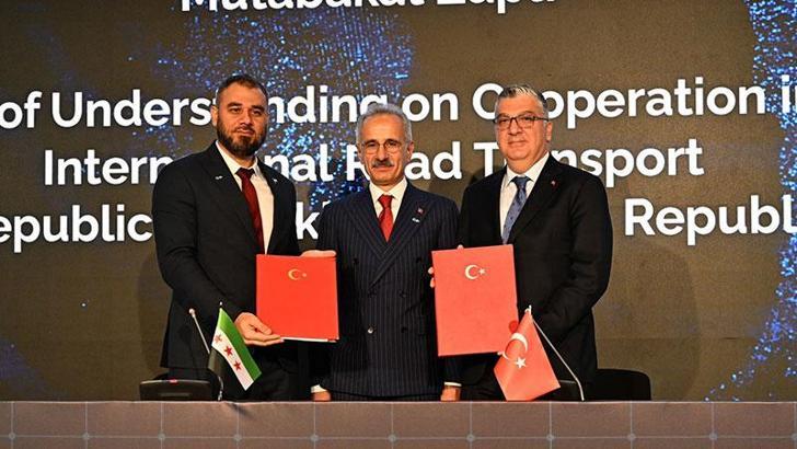 Suriye ile 'Uluslararası Karayolu Taşımacılığı Alanında İş Birliğine İlişkin Mutabakat Zaptı' imzalandı