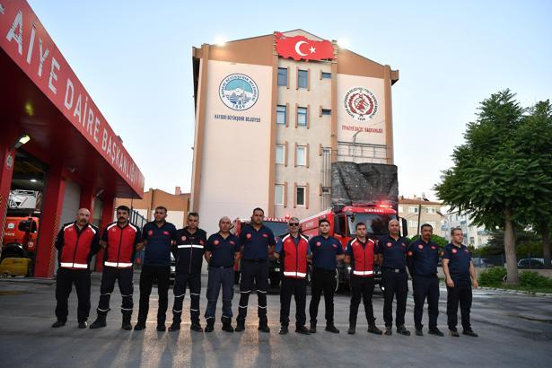 Kayseri’den Manisa’ya yangınla mücadele desteği