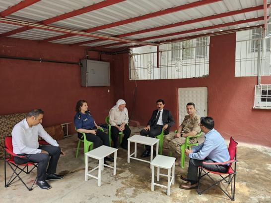 Ergani Kaymakamı Yalçın’dan ilk ziyaret şehit ailesine