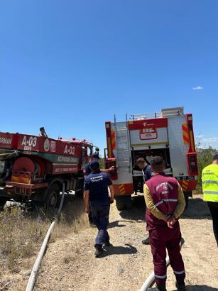 Kayseri itfaiyesinden Manisa'daki orman yangınlara destek