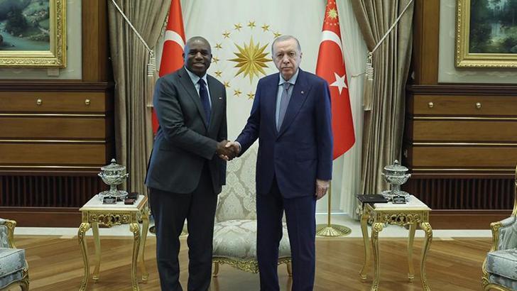 Cumhurbaşkanı Erdoğan, İngiltere Dışişleri Bakanı Lammy'yi kabul etti