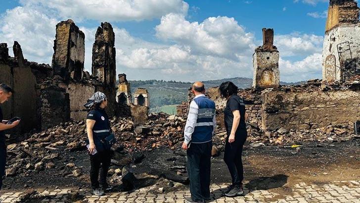 Bilecik’teki yangında 51 kişi dumandan etkilendi, 100 bina ve 118 bağımsız bölüm hasar gördü