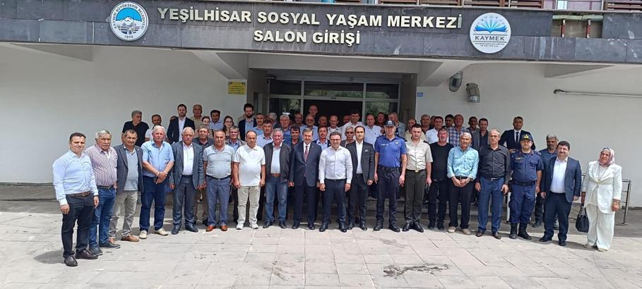 Yeşilhisar Kaymakamı Caner'e veda töreni