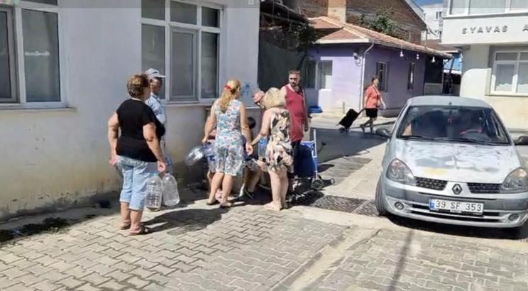 Tekirdağ’da sularının 1 haftadır akmadığını söyleyen mahalleliden tepki