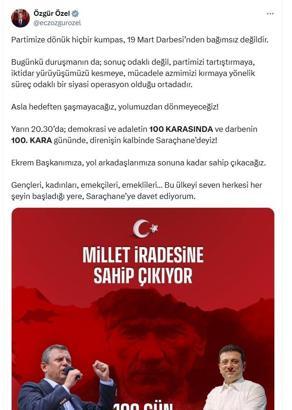 Özgür Özel: Partimizi tartıştırmaya, iktidar yürüyüşümüzü kesmeye yönelik siyasi bir operasyon