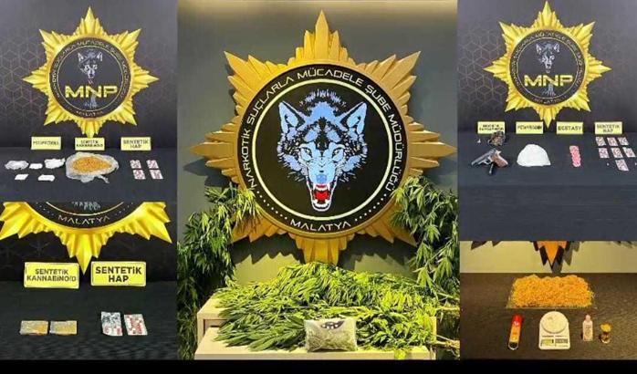 Malatya'da uyuşturucu operasyonunda 8 tutuklama