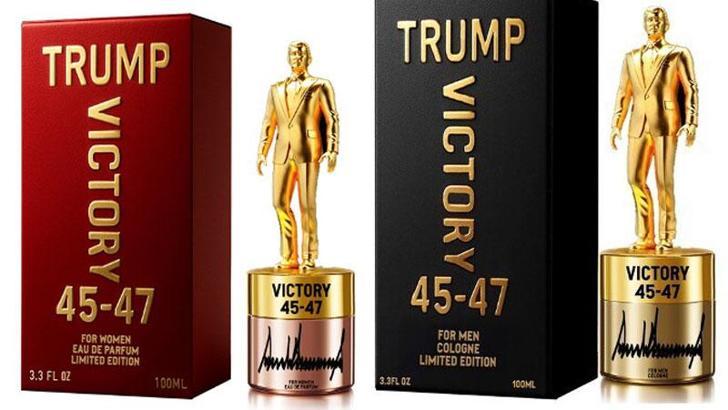 Trump, kapağında kendi mini heykelinin bulunduğu parfüm çıkardı