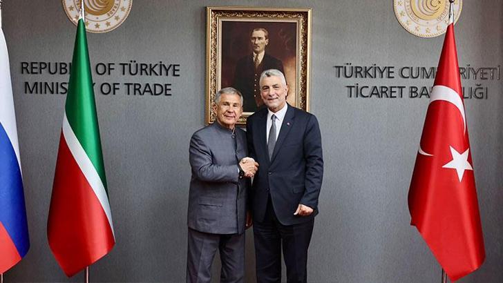 Bakan Bolat, Tataristan Reisi Minnihanov ile görüştü