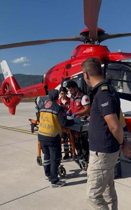 Ambulans helikopter, parmakları kopan 3 yaşındaki çocuk için havalandı