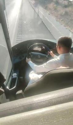 Ankara- Şoförü rahatsızlanan otobüsü muavin durdurup, kazayı önledi /Video eklendi