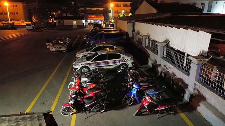 Sakarya’da 16 bin 466 motosiklet kontrol edildi, 448 sürücü trafikten men edildi