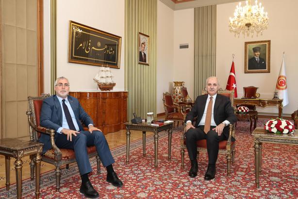 TBMM Başkanı Kurtulmuş, Bakan Işıkhan'ı kabul etti