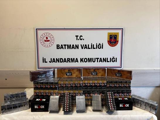 Batman'da 784 paket kaçak sigara ele geçirildi