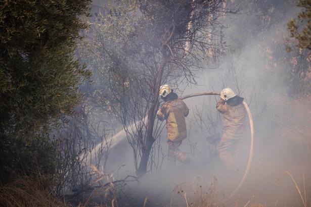 Ödemiş'teki orman yangını 2'nci gününde: 1 ölü (4)