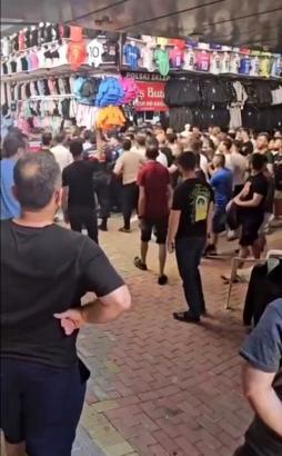 Alanya'da marka avukatları ile esnaf arasında arbede: 6 gözaltı