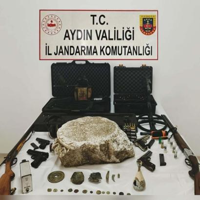 Aydın'da kaçak kazıya 74 gün süren takiple 5 gözaltı