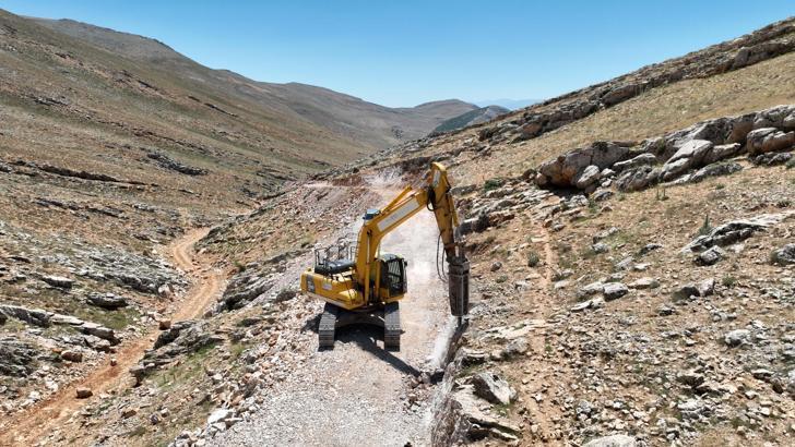 Müren yayla yolunda iyileştirme çalışmaları tamamlandı