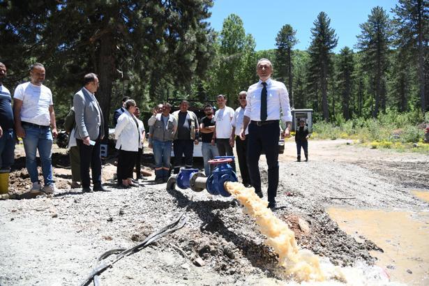 Kuruyan kaynakların yerine yeni su kaynakları şebekeye dahil edildi