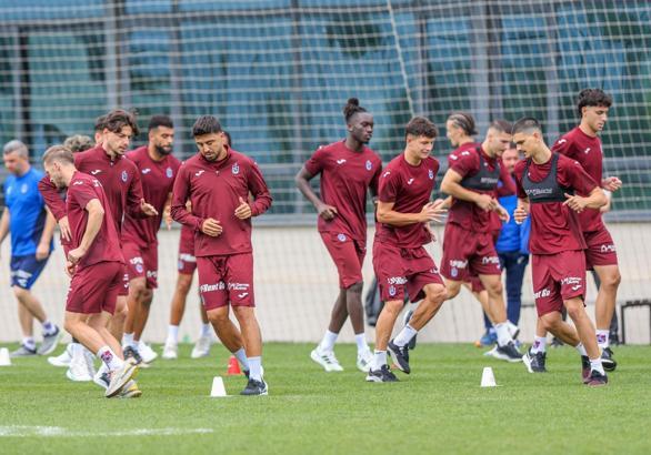 Trabzonspor’da sabah antrenmanı tamamlandı