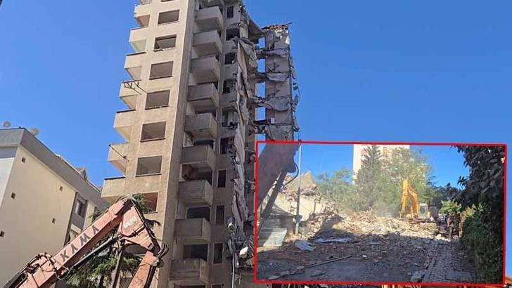 Maltepe'de 11 katlı bina kontrollü yıkım sırasında çöktü