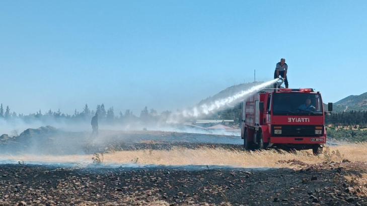 Gaziantep’te anız yangını