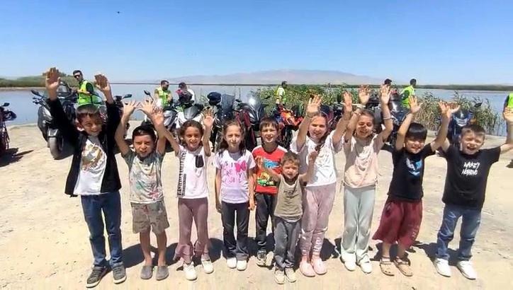 Eber Gölü'nde kuraklığa farkındalık etkinliği