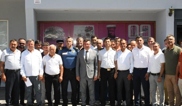 Kaymakam Şahin, muhtarlarla görüştü