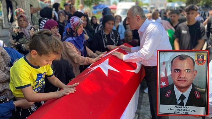 Kanserden ölen uzman jandarma, askeri törenle toprağa verildi