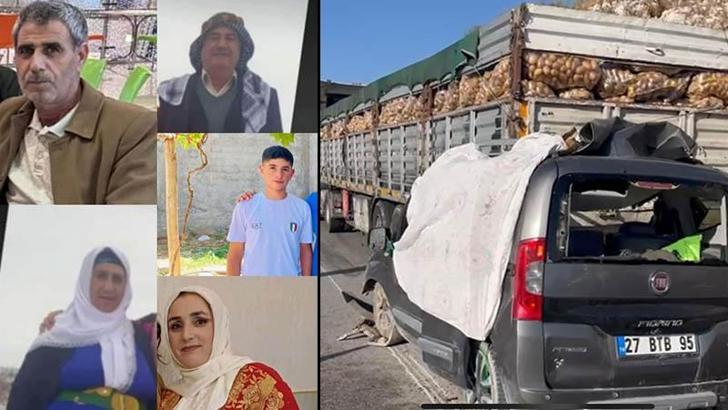 Mersin’deki kazada ölen aynı aileden 5 kişi, yan yana toprağa verildi