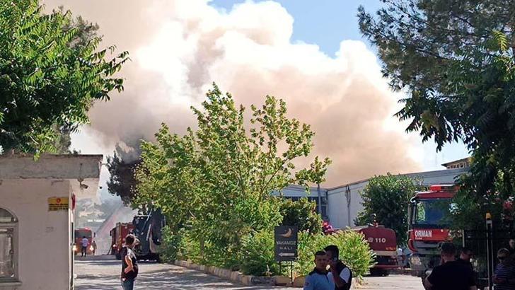 Gaziantep’te halı fabrikasında yangın
