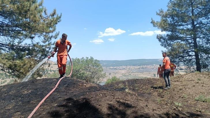 Kütahya’daki orman yangını, erken müdahaleyle söndürüldü