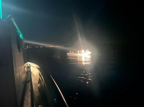 Datça açıklarında 22 düzensiz göçmen kurtarıldı