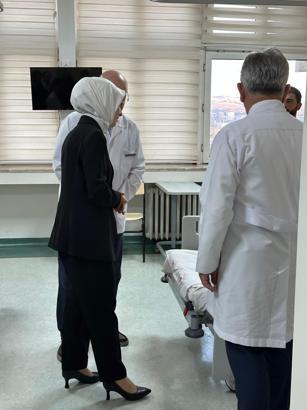 Bakan Göktaş, metan gazından zehirlenen askerleri ziyaret etti