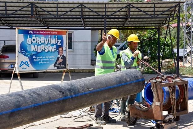 MESKİ, Aydıncık ilçesinin içme suyu altyapısını yeniliyor