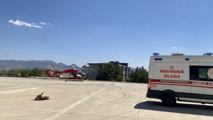 Şırnak’ta ambulans helikopter, çocuk hasta için havalandı