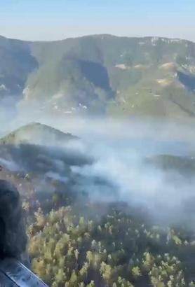 Balıkesir'deki orman yangını 2'nci gününde