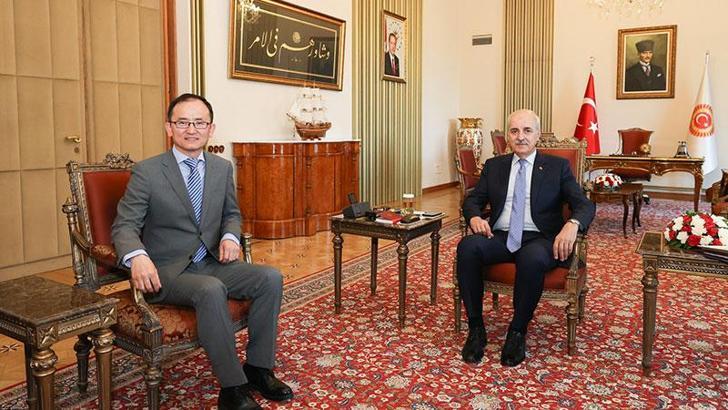 TBMM Başkanı Kurtulmuş, Çin'in Ankara Büyükelçisini kabul etti